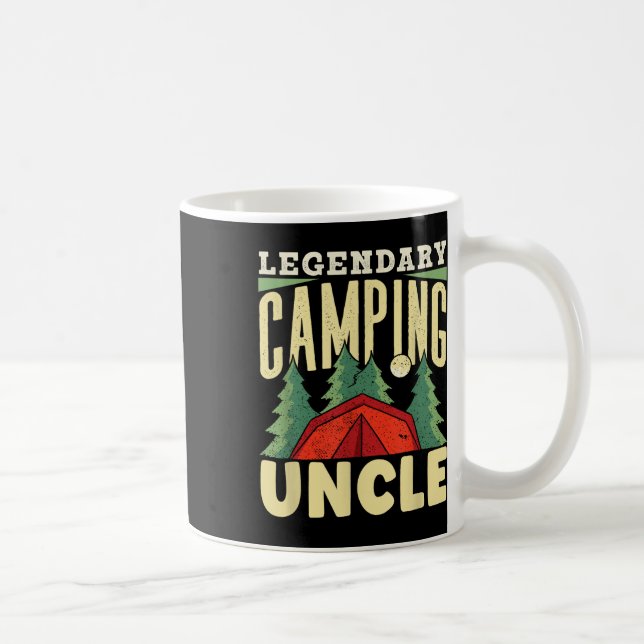 Caneca De Café Legendary Camping Uncle Campfire Camp Camper Camps (Direita)