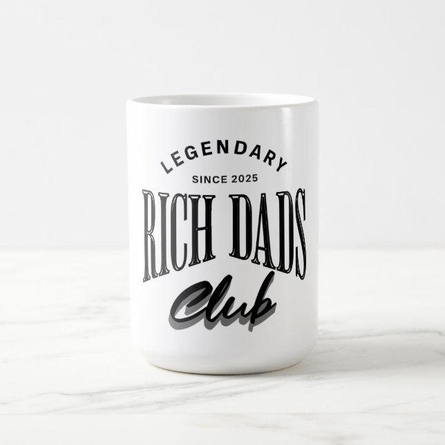 Caneca De Café Legendary Rich Dads Club Mug Design  (Centro)