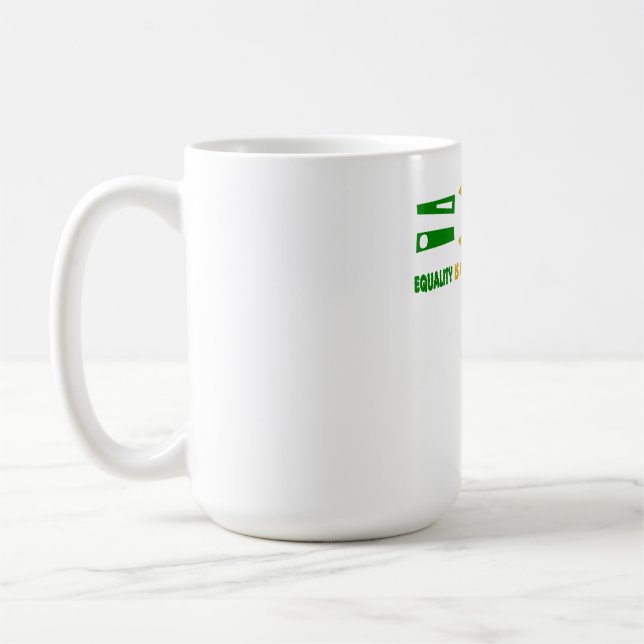 Caneca De Café l'égualité est plus grande que la division (Esquerda)