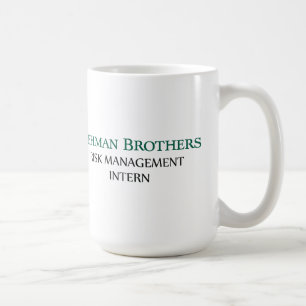 Caneca De Café Lehman Brothers Risk Management Internado Mugs