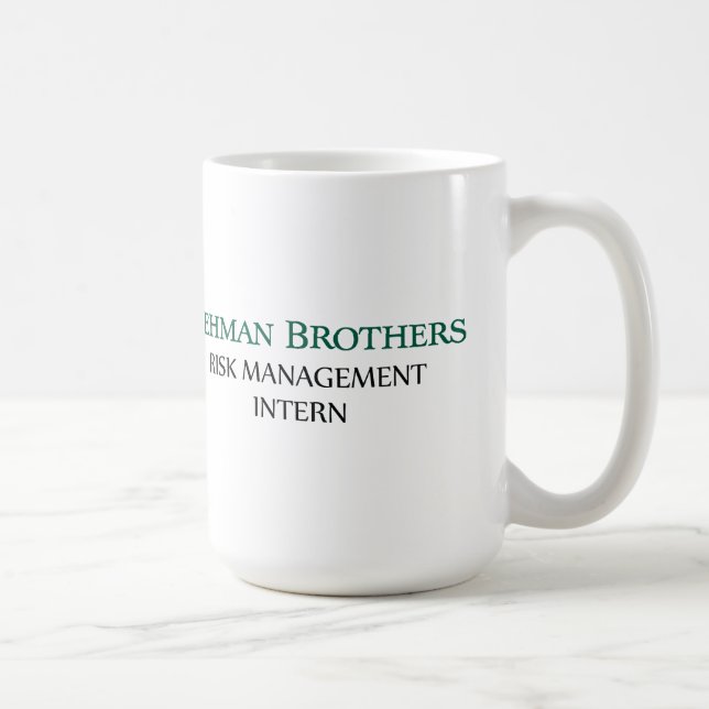 Caneca De Café Lehman Brothers Risk Management Internado Mugs (Direita)