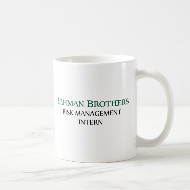 Caneca De Café Lehman Brothers Risk Management Internado Mugs (Direita)