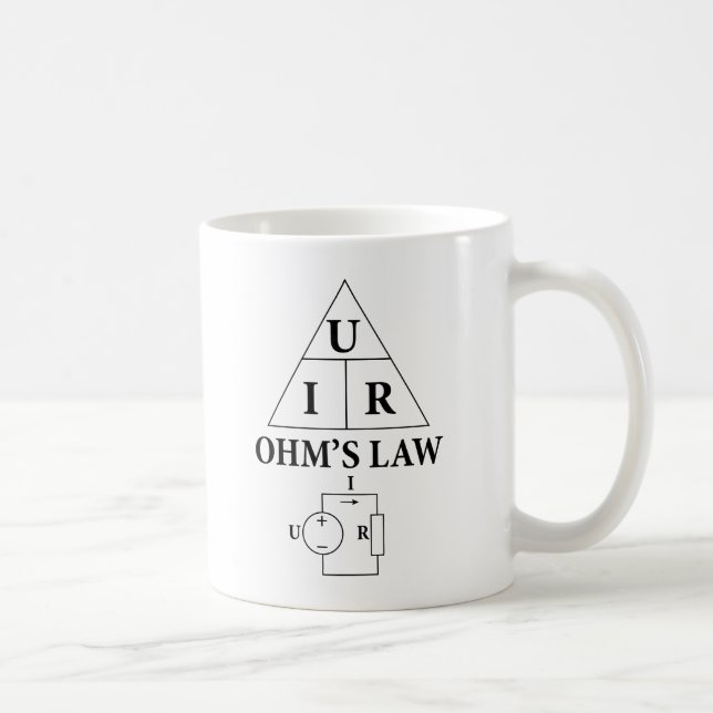 Caneca De Café Lei de Ohm (Direita)