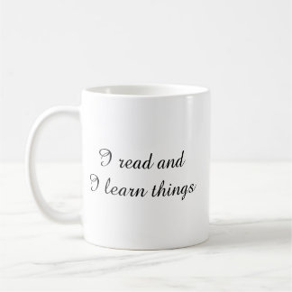 Caneca De Café Leia e Aprenda
