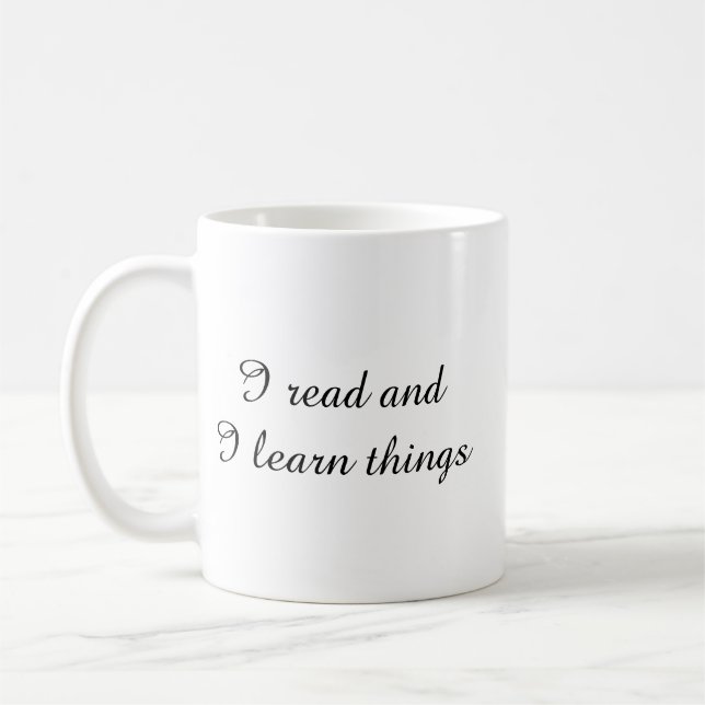 Caneca De Café Leia e Aprenda (Esquerda)