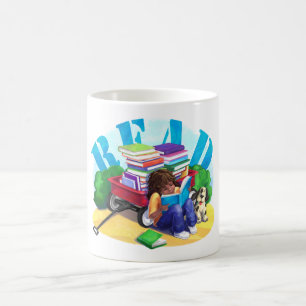 Caneca De Café LEIA Livro Vagão de Arte Café Mug