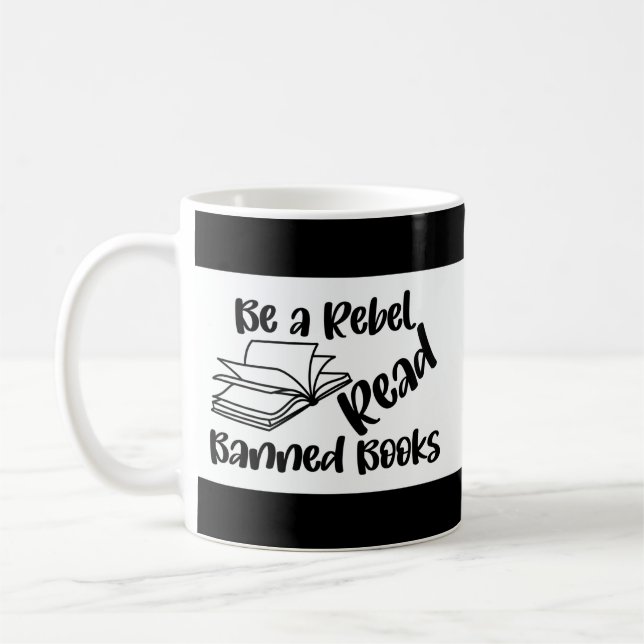 Caneca De Café Leia Livros Banidos Coffee Mug (Esquerda)