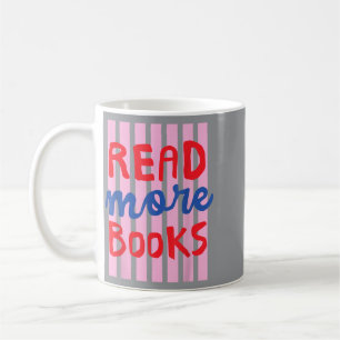 Caneca De Café Leia Mais Livros Ed Leitor de Livros Amante de Liv