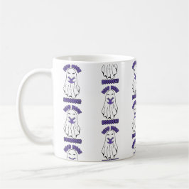 Caneca De Café Leia mais livros Halloween Ghost Purple