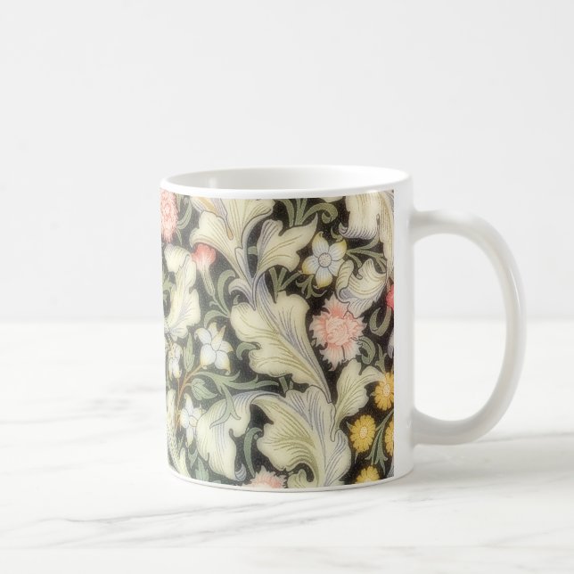 Caneca De Café Leicester Vintage Floral (Direita)
