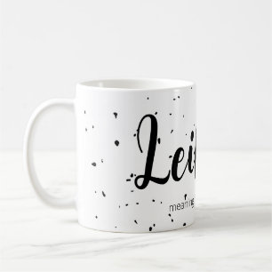 Caneca De Café Leilani Name Significa Mínimo Presente Moderno Da