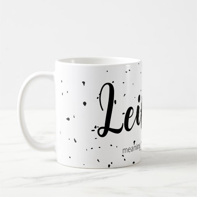 Caneca De Café Leilani Name Significa Mínimo Presente Moderno Da  (Esquerda)