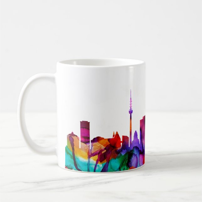 Caneca De Café Leipzig Skyline (Esquerda)