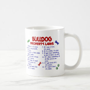 Caneca De Café Leis 2 da propriedade do buldogue