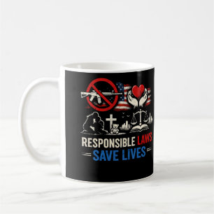Caneca De Café Leis Responsáveis Salvam Vidas