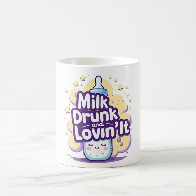 Caneca De Café Leite Bebado e Lovin’ It - Cute Baby Cote (Centro)