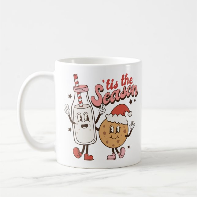 Caneca De Café Leite de Natal e Biscoito (Esquerda)