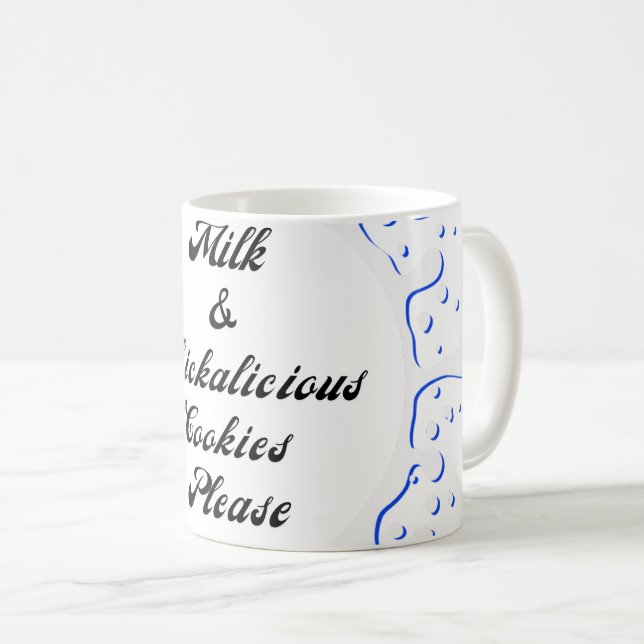 Caneca De Café Leite e Cookies, por favor (Frente Esquerda)