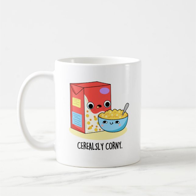 Caneca De Café Leite Engraçado Cerealoso Cerealado (Esquerda)