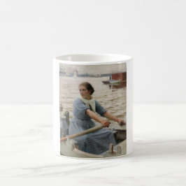 Caneca De Café Leite Maid em um Barco Remoso (por Albert Edelsens