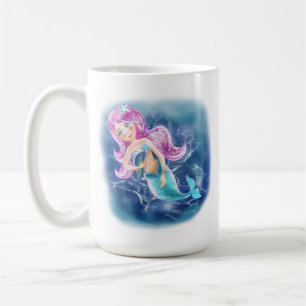 Caneca De Café Leite-mermida
