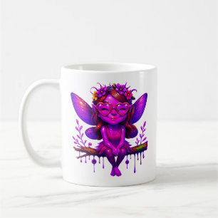 Caneca De Café Leite Roxo Repleto