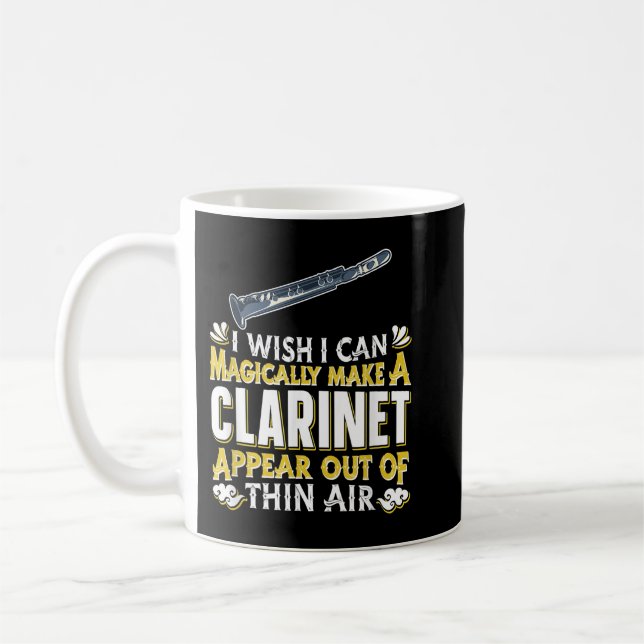 Caneca De Café Leitor Clarinet - Instrumen Magic Woodwind (Esquerda)