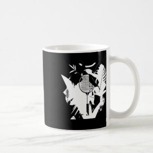 Caneca De Café Leitor de Cheiros de Racket de Badminton Retro