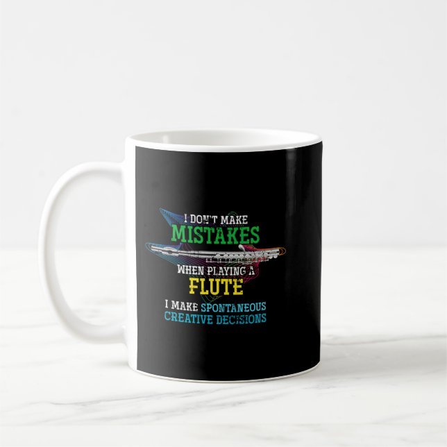 Caneca De Café Leitor De Flute Engraçado Música Clássica Flutista (Esquerda)