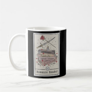 Caneca De Café Leitor de Tarot do Leitor Romance Escuro Leitor de