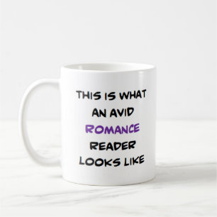 Caneca De Café leitor romance, ávido