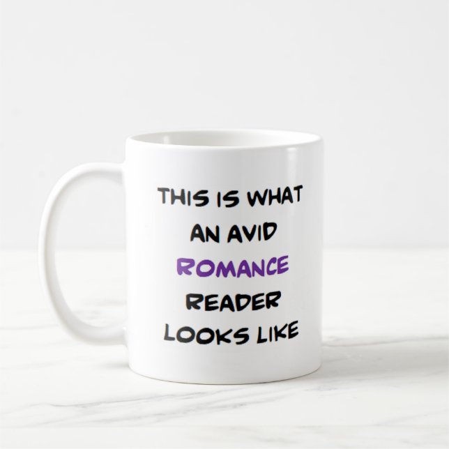 Caneca De Café leitor romance, ávido (Esquerda)