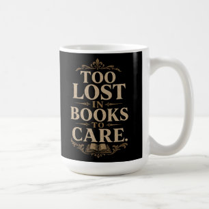 Caneca De Café Leitor vintage de academia sombria amante de livro