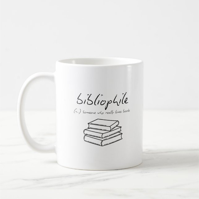 Caneca De Café 'Leitores Bibliófilos Escritores Professores Amant (Esquerda)