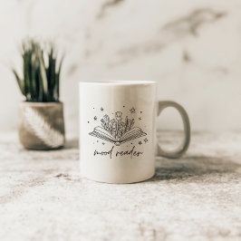 Caneca De Café Leitores de Livros Humor Floral