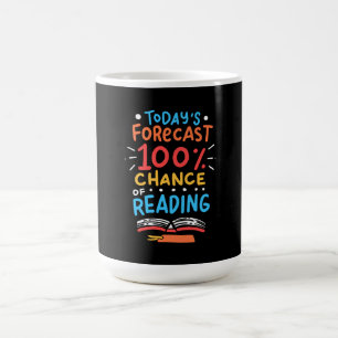 Caneca De Café Leitura - 100% de Chance de Leitura