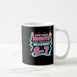 Caneca De Café Leitura 67 Meme Englieacher Engraçado 67 Amante de