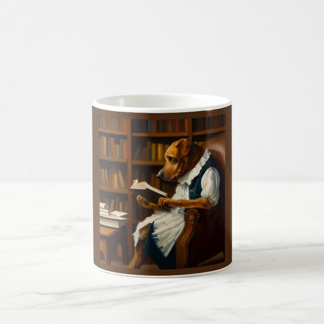 Caneca De Café Leitura de Cães (Centro)