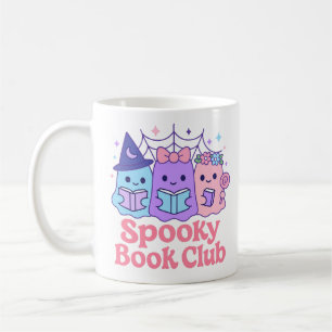 Caneca De Café Leitura de Fantasmas do Clube de Livro Spooky