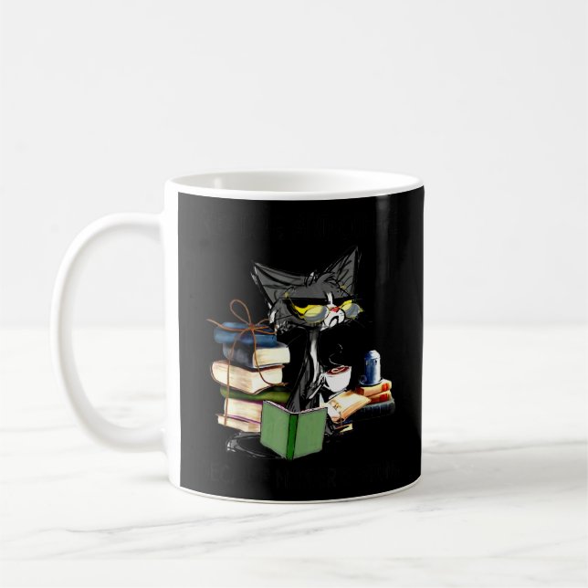Caneca De Café Leitura De Gato E Café Porque O Assassinato Está E (Esquerda)