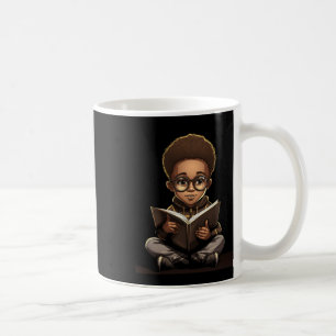 Caneca De Café Leitura de Livro Afro Americano Leitor Livros Afro