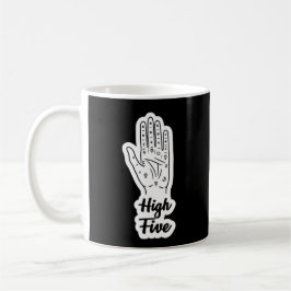 Caneca De Café Leitura de Mão Alta Cinco Quiromancia Mística 