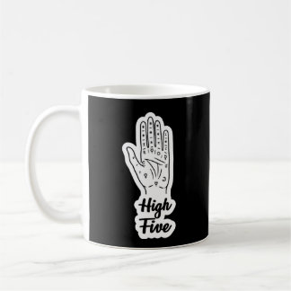 Caneca De Café Leitura de Mão Alta Cinco Quiromancia Mística 