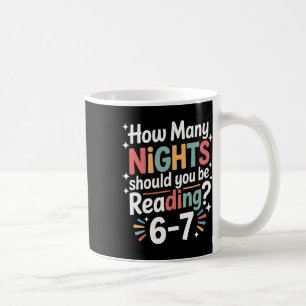 Caneca De Café Leitura Divertida 6 7 Seis Sete Meme Professor de