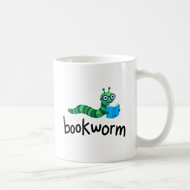 Caneca De Café Leitura do Bookworm Bonito Amigo com Livro (Direita)