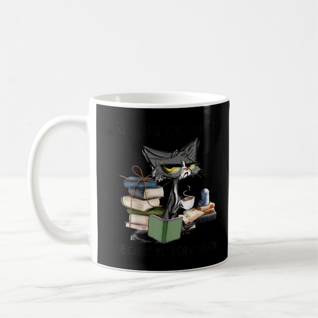 Caneca De Café Leitura E Café Porque O Assassinato É Errado Cof C (Esquerda)