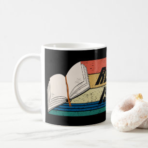 Caneca De Café Leitura Está Acesa - Leitura De Livros Vermelhidão