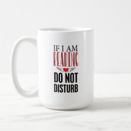 Caneca De Café Leitura Personalizada Não Incomodar Mug De Mensage