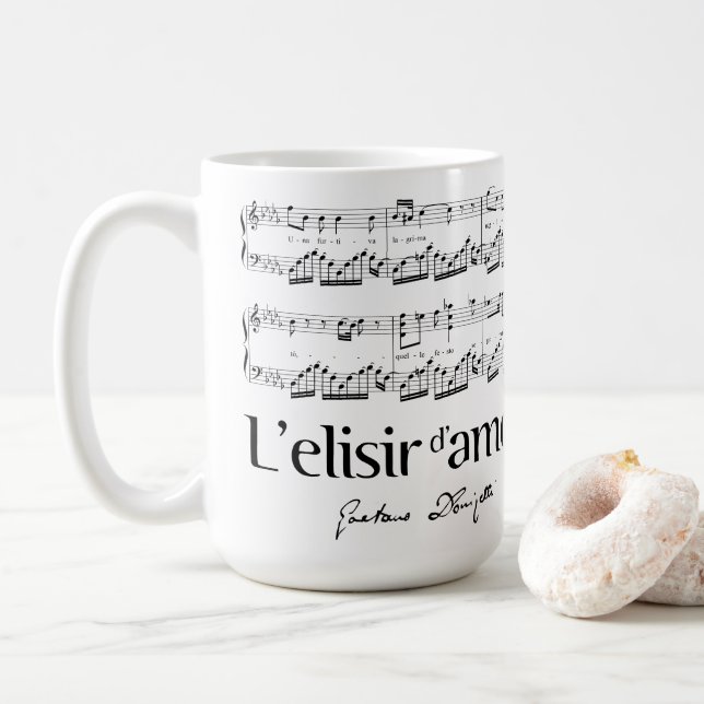 Caneca De Café L'elisir d'amore 2 (Com Donut)