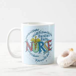 Caneca De Café Lema da Enfermeira de Cuidados Cardíacos